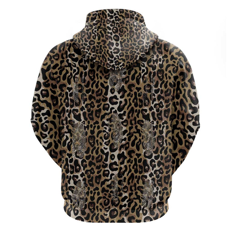 African Leopard Skin Pattern Hoodie