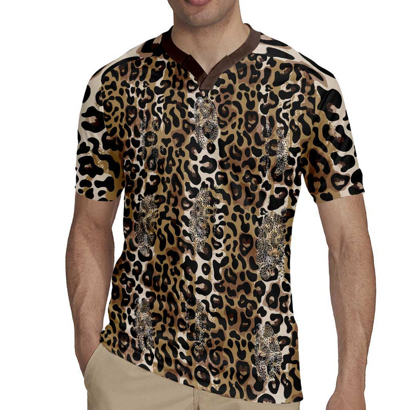 African Leopard Skin Pattern Rugby Jersey