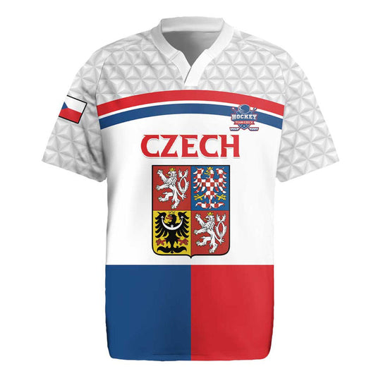 Custom Czech Hockey Go Cesko Rugby Jersey