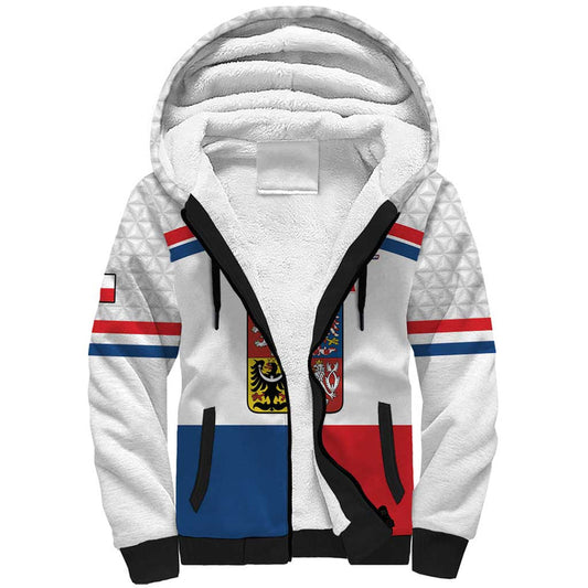 Custom Czech Hockey Go Cesko Sherpa Hoodie