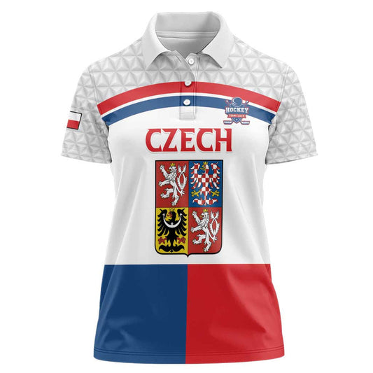 Custom Czech Hockey Go Cesko Women Polo Shirt
