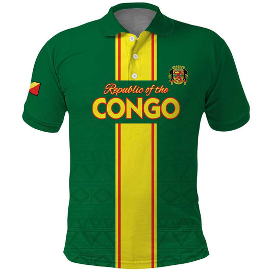 Custom Congo Brazzaville Football Go Ba Diabulu ya Mbwaki Green Color Polo Shirt
