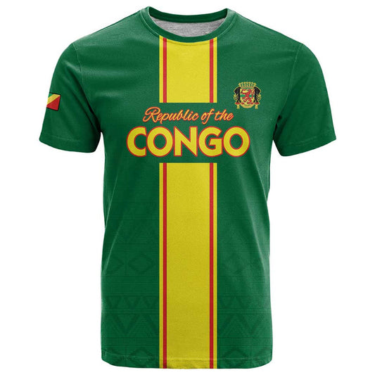 Custom Congo Brazzaville Football Go Ba Diabulu ya Mbwaki Green Color T Shirt