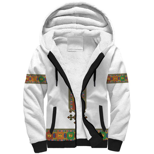 Ethiopia Saba Kemis Habesha Style Sherpa Hoodie
