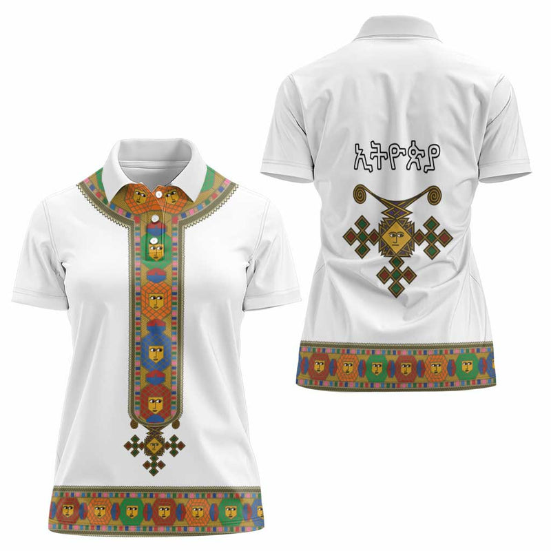 Ethiopia Saba Kemis Habesha Style Women Polo Shirt