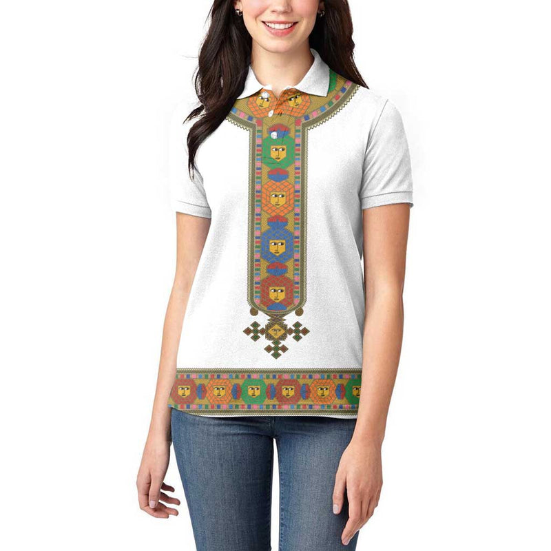 Ethiopia Saba Kemis Habesha Style Women Polo Shirt