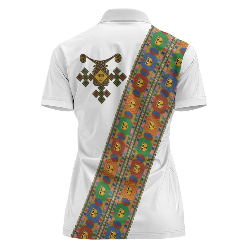 Ethiopia Saba Kemis Sash Style Women Polo Shirt