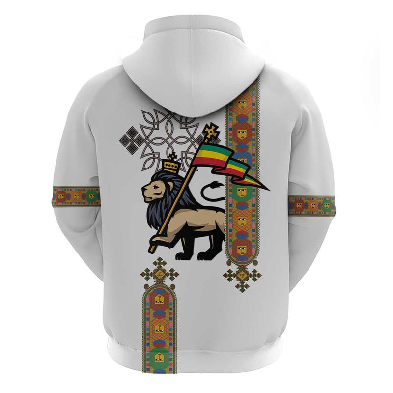 Ethiopia Saba Kemis Ethiopian Cross Lion Of Judah Hoodie