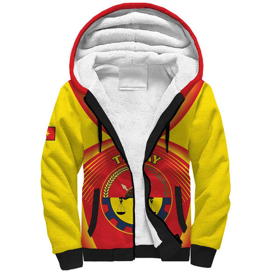 Ethiopia Tigray Region Coat Of Arms With Map Sherpa Hoodie