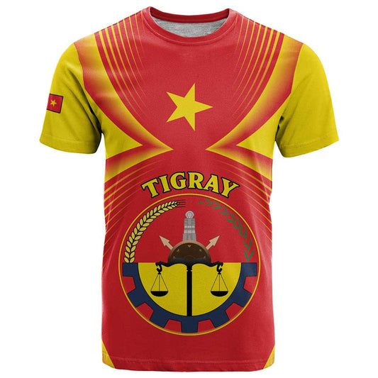 Ethiopia Tigray Region Coat Of Arms With Map T Shirt