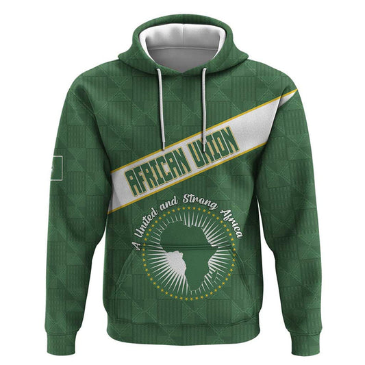African Union Day Hoodie Emblem With Kente Pattern