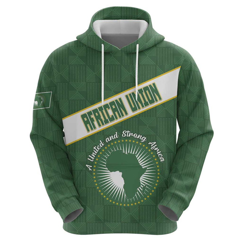 African Union Day Hoodie Emblem With Kente Pattern