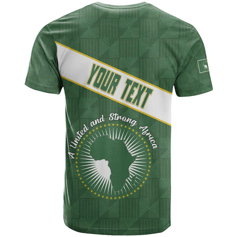 African Union Day T Shirt Emblem With Kente Pattern