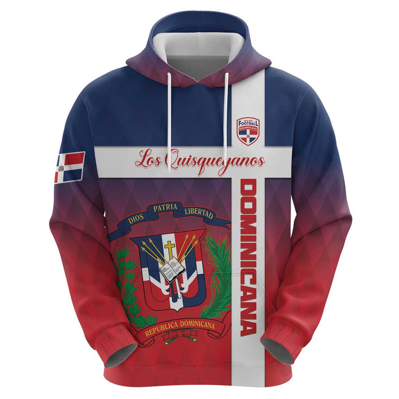 Custom Dominican Republic Football Come On Los Quisqueyanos Hoodie
