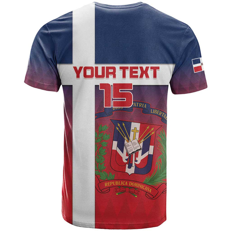 Custom Dominican Republic Football Come On Los Quisqueyanos T Shirt