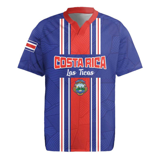 Custom Costa Rica Football Vamos Ticos! Rugby Jersey