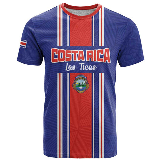 Custom Costa Rica Football Vamos Ticos! T Shirt