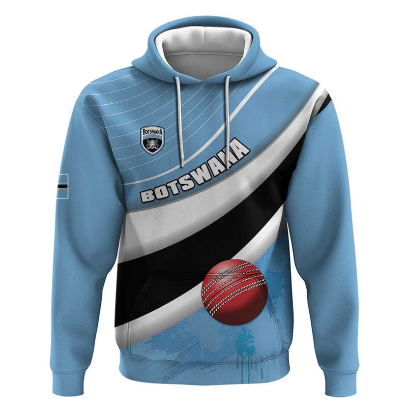 Custom Botswana Cricket Go Baggy Blues Hoodie