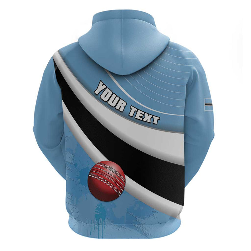 Custom Botswana Cricket Go Baggy Blues Hoodie