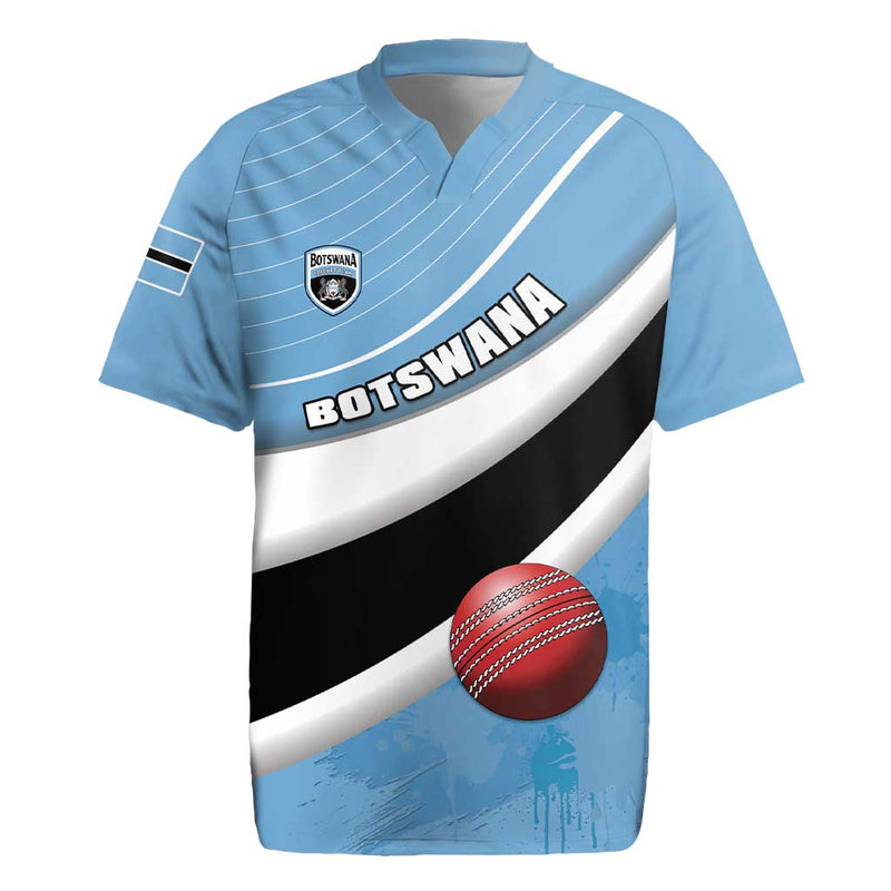 Custom Botswana Cricket Go Baggy Blues Rugby Jersey