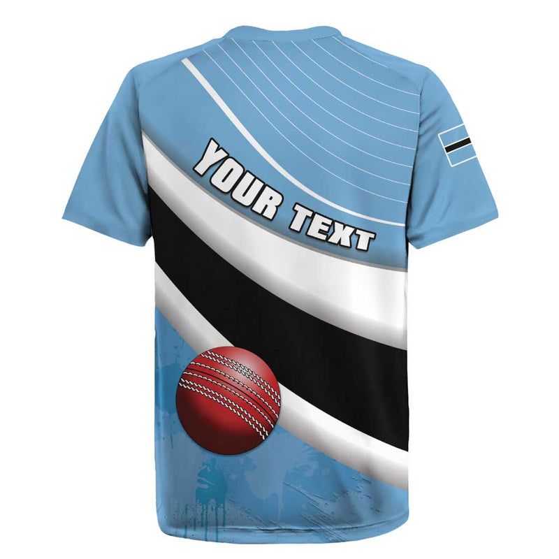 Custom Botswana Cricket Go Baggy Blues Rugby Jersey
