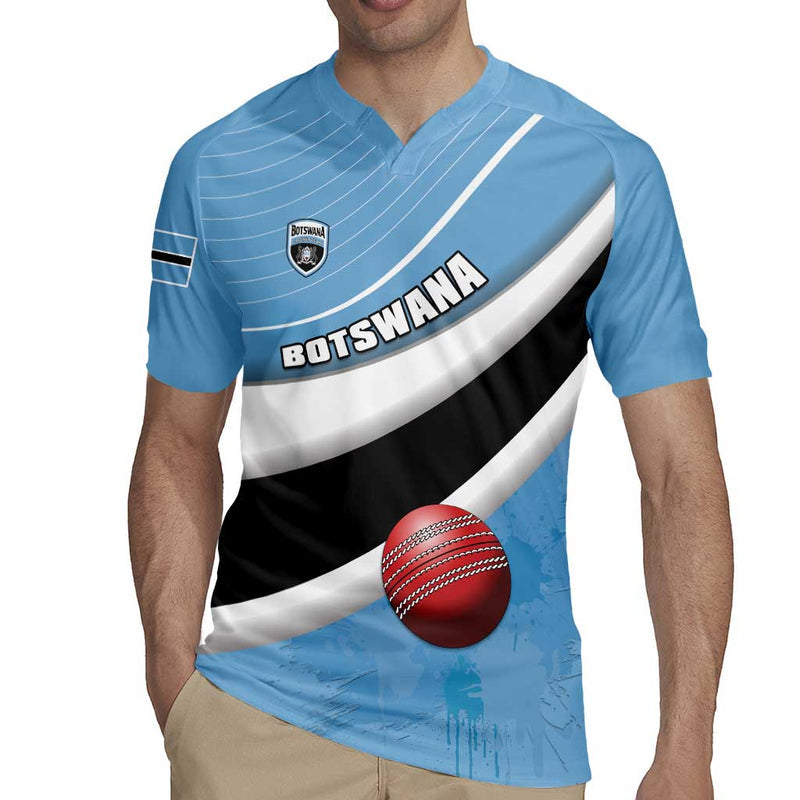 Custom Botswana Cricket Go Baggy Blues Rugby Jersey