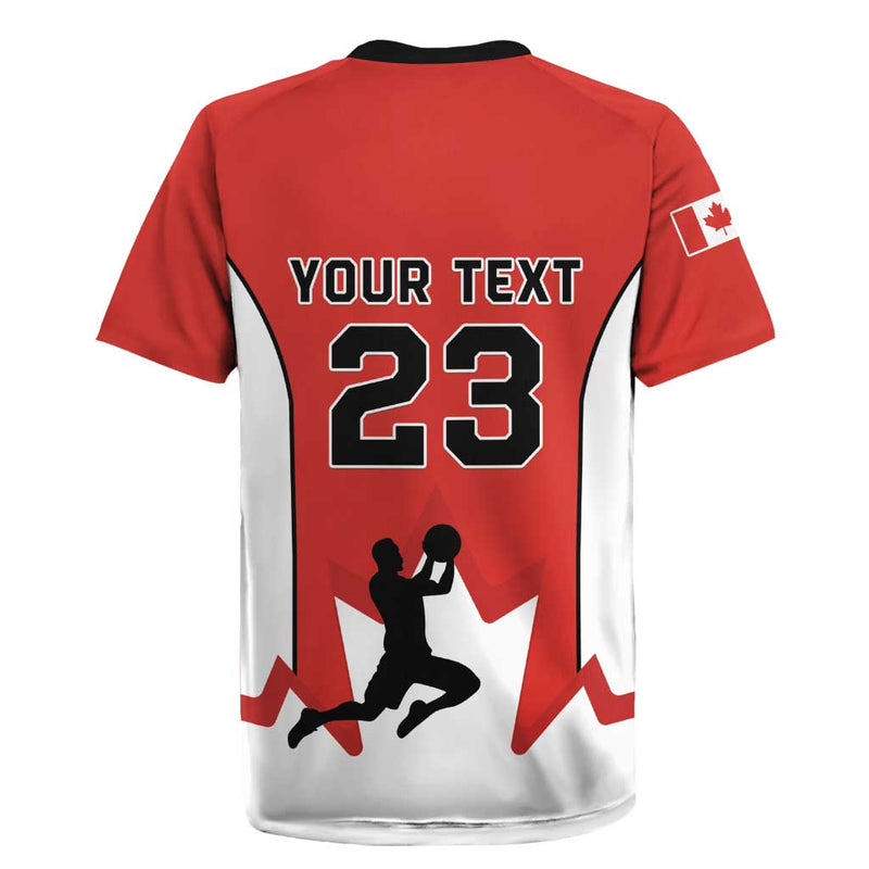 Custom Canada Basketball Go Champions Team Canada Rugby Jersey