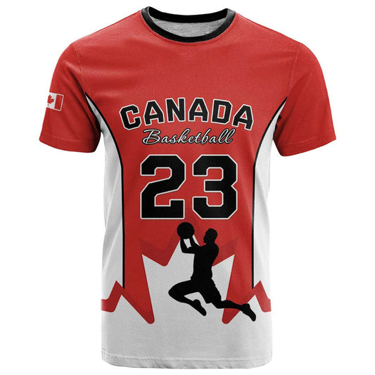 Custom Canada Basketball Go Champions Team Canada T Shirt