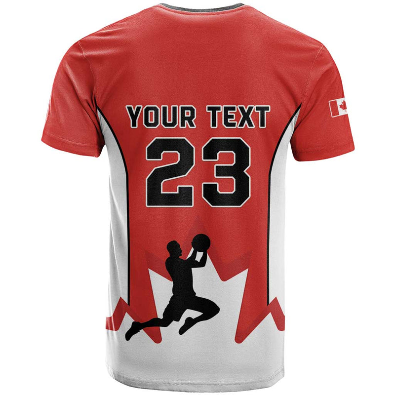 Custom Canada Basketball Go Champions Team Canada T Shirt