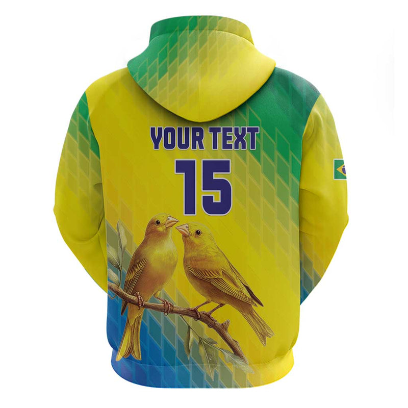 Custom Brazil Football Go Canarinho Go Hoodie