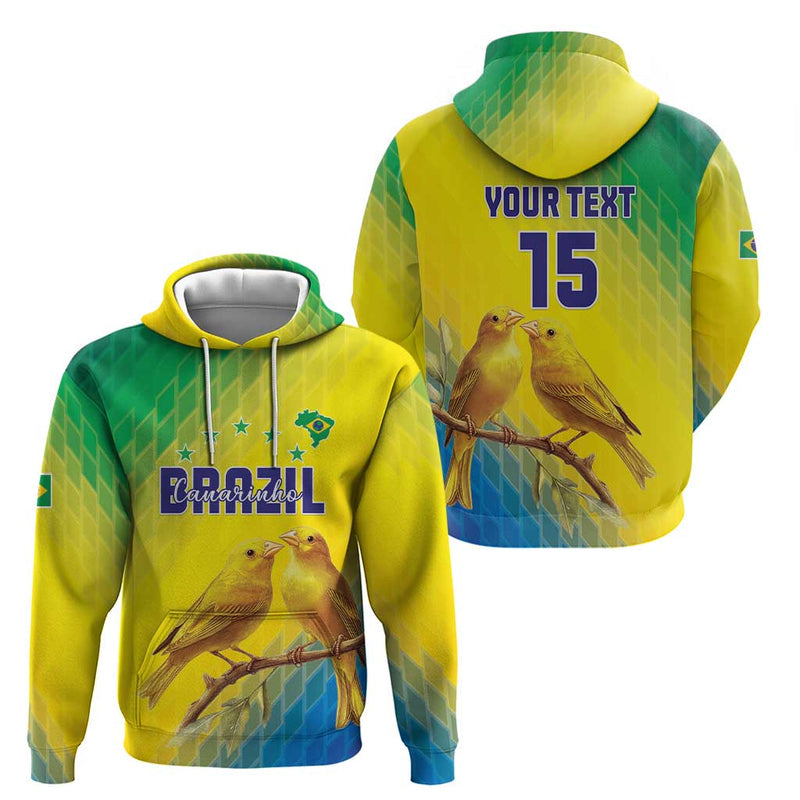Custom Brazil Football Go Canarinho Go Hoodie