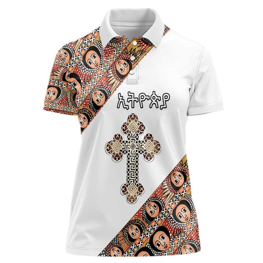 Ethiopian Orthodox Church Angel Women Polo Shirt