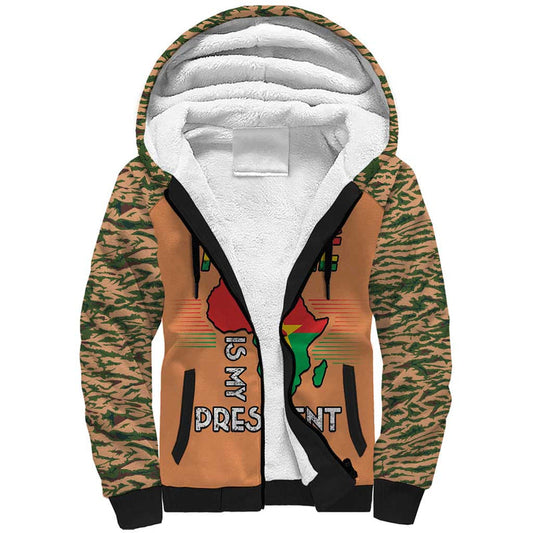 Africa in Solidarity with Traore Africa For Africans Sherpa Hoodie