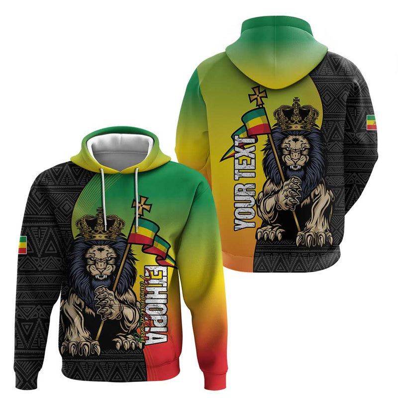 Ethiopia National Day Lion Of Judah African Pattern Hoodie