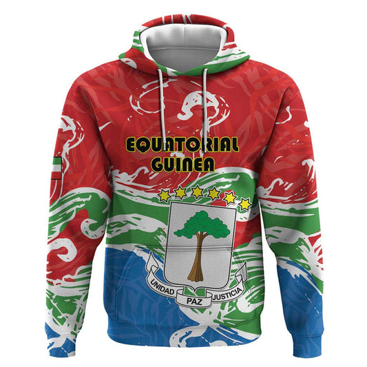 Equatorial Guinea Independence Day Coat Of Arms With Map Hoodie