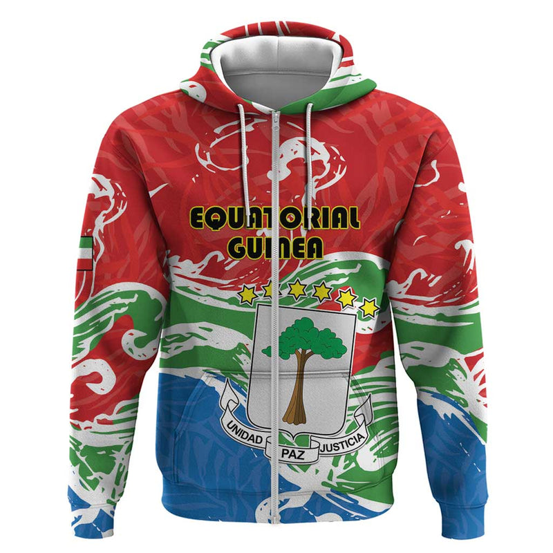 Equatorial Guinea Independence Day Coat Of Arms With Map Hoodie
