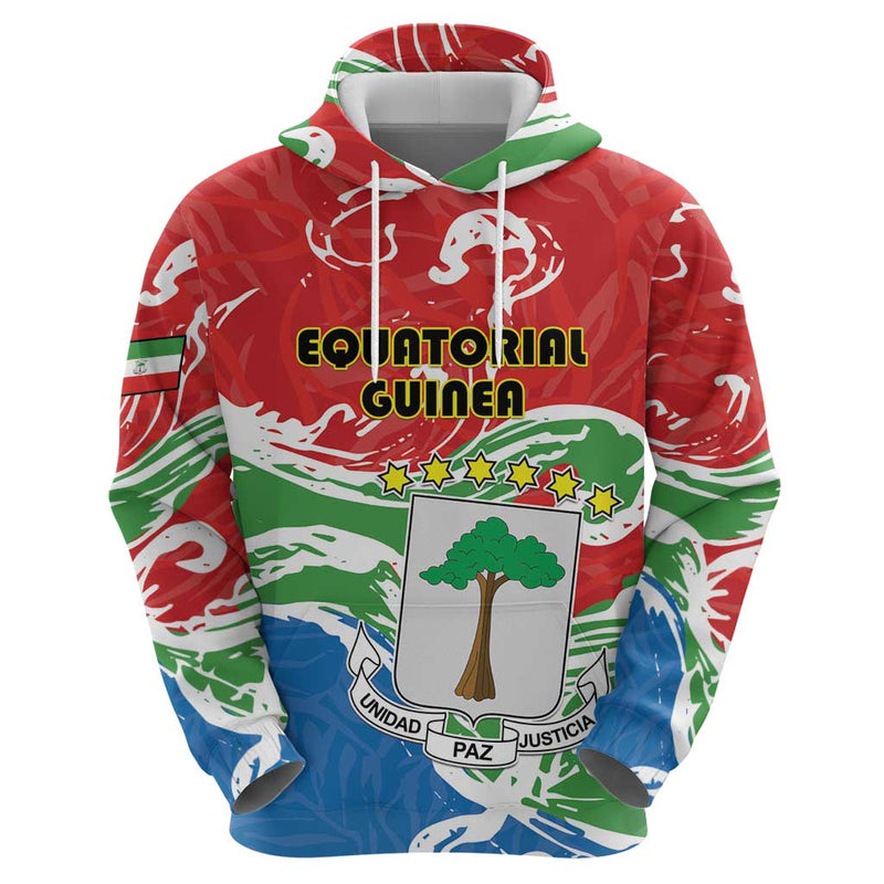 Equatorial Guinea Independence Day Coat Of Arms With Map Hoodie