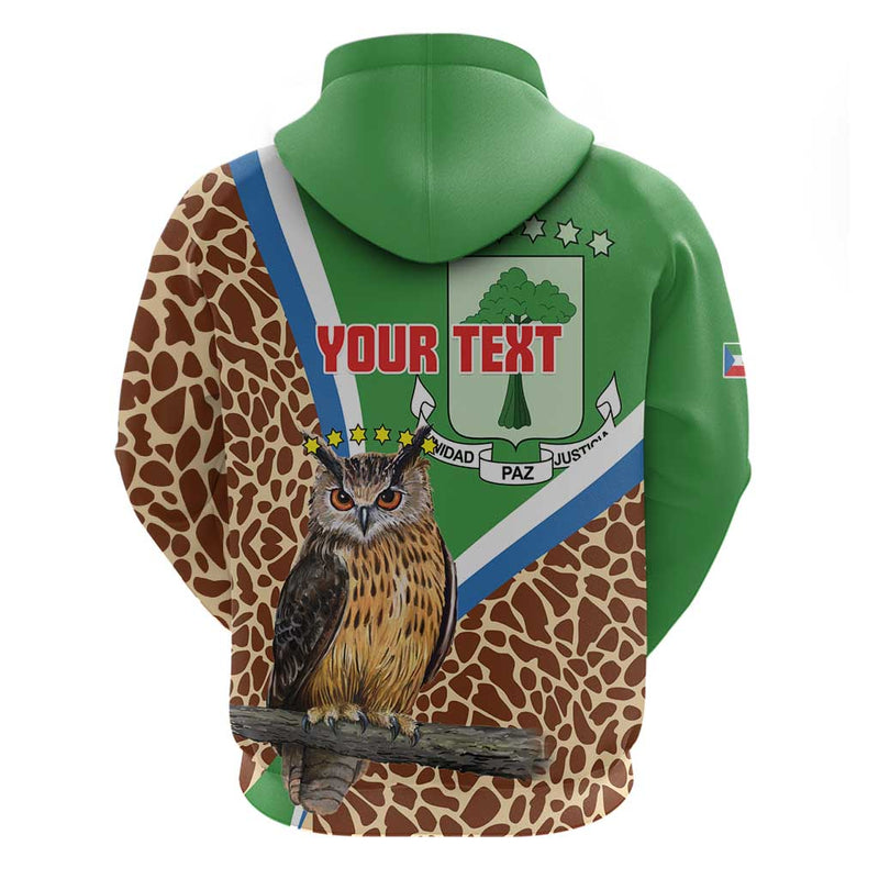 Equatorial Guinea Bubo Poensis Mix Giraffe Pattern Hoodie