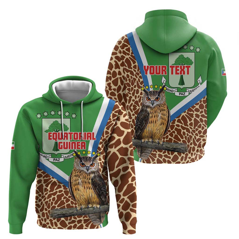 Equatorial Guinea Bubo Poensis Mix Giraffe Pattern Hoodie