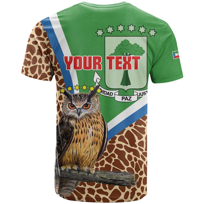 Equatorial Guinea Bubo Poensis Mix Giraffe Pattern T Shirt