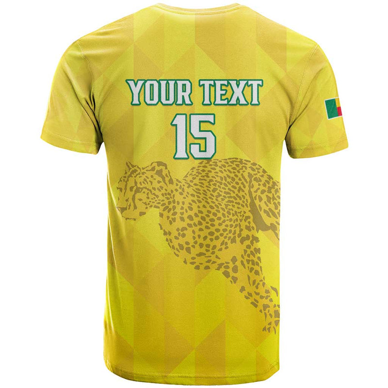 Custom Benin Football Go Cheetahs T Shirt