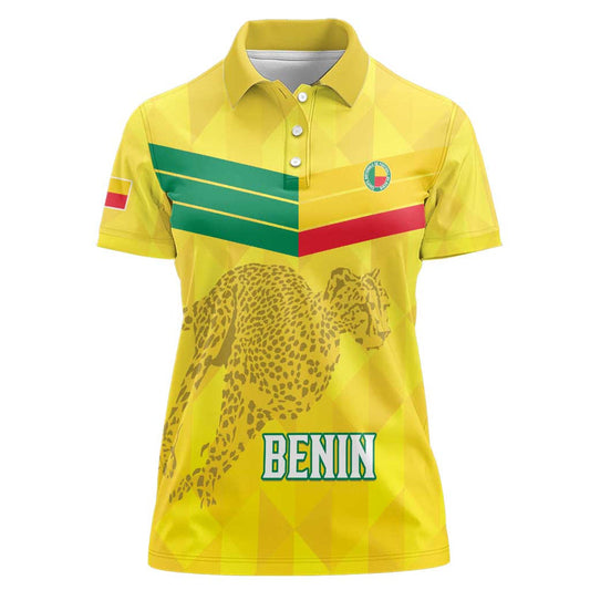Custom Benin Football Go Cheetahs Women Polo Shirt