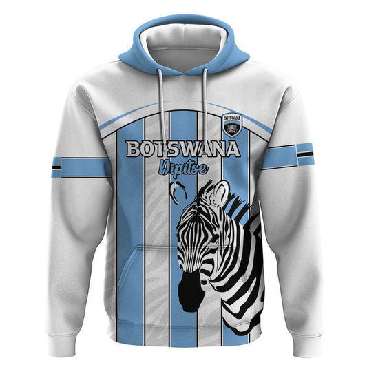 Custom Botswana Football Come On Zebras Hoodie