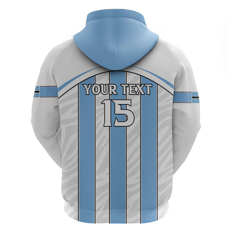 Custom Botswana Football Come On Zebras Hoodie