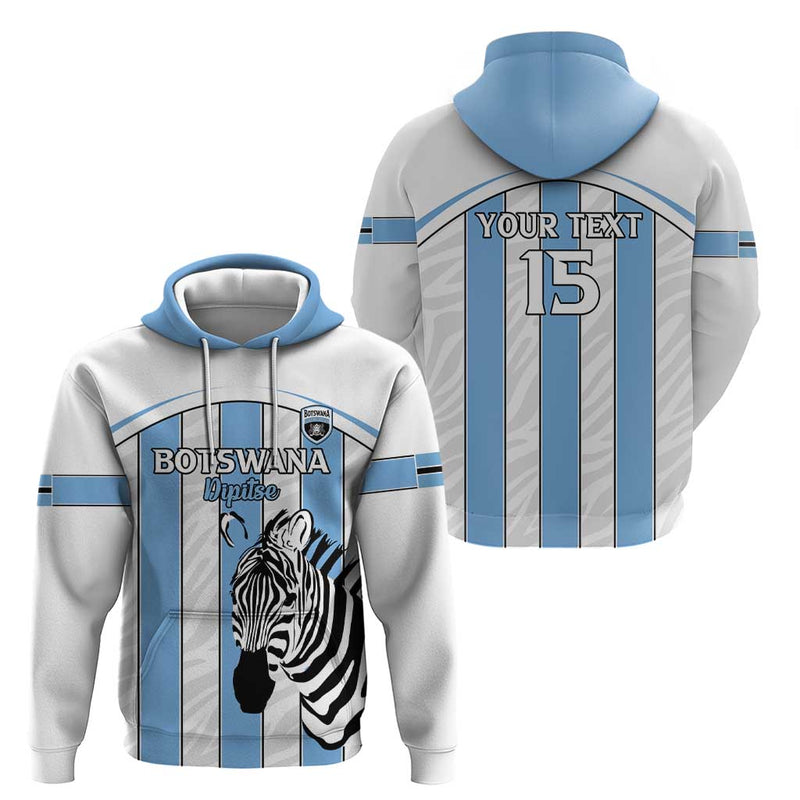 Custom Botswana Football Come On Zebras Hoodie