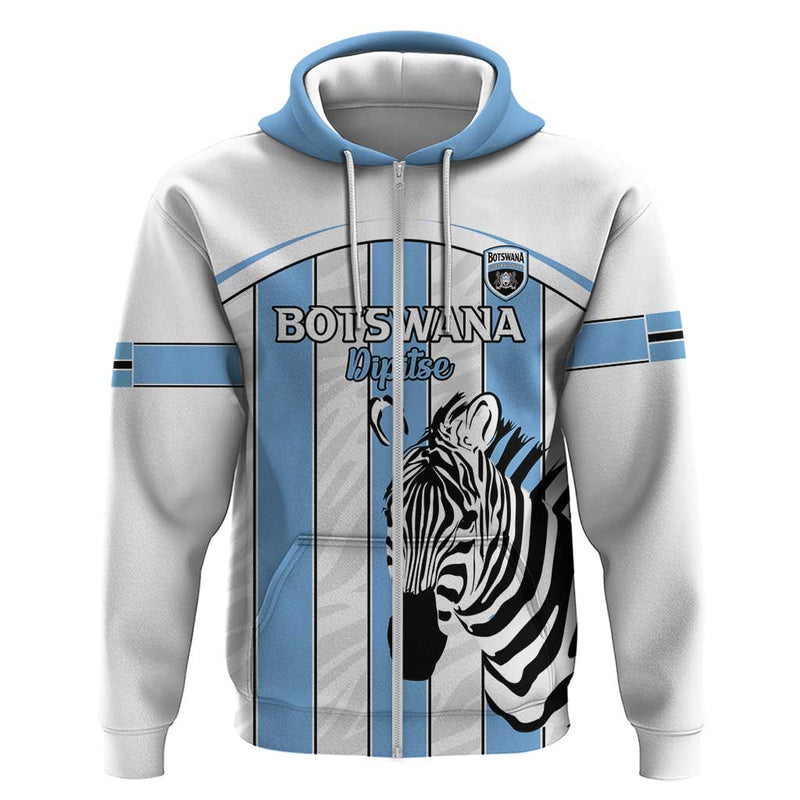 Custom Botswana Football Come On Zebras Hoodie