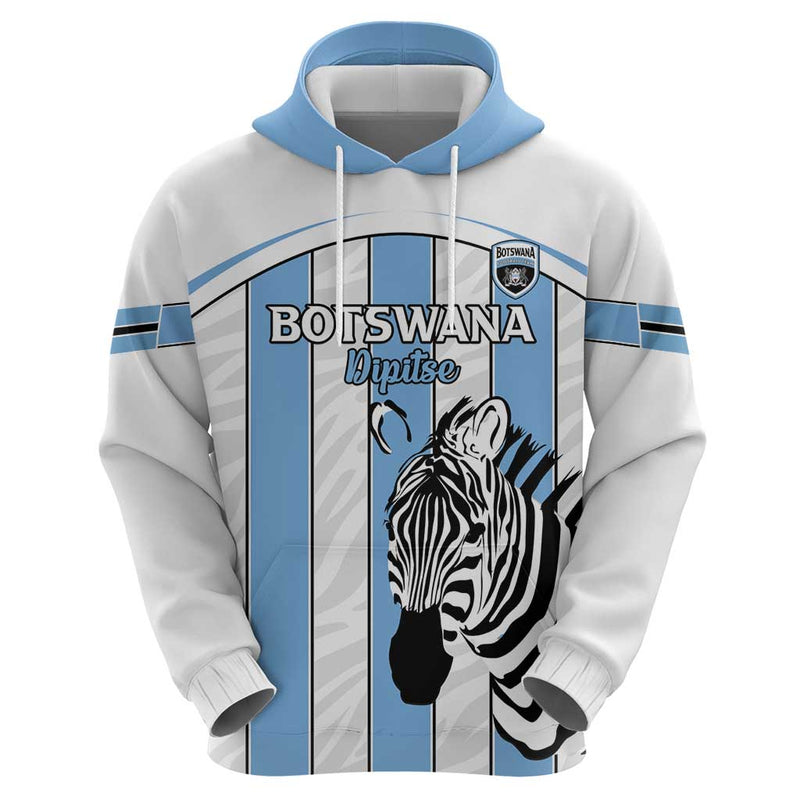 Custom Botswana Football Come On Zebras Hoodie