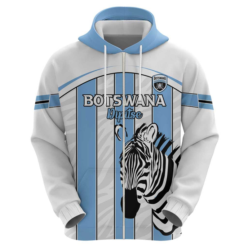 Custom Botswana Football Come On Zebras Hoodie