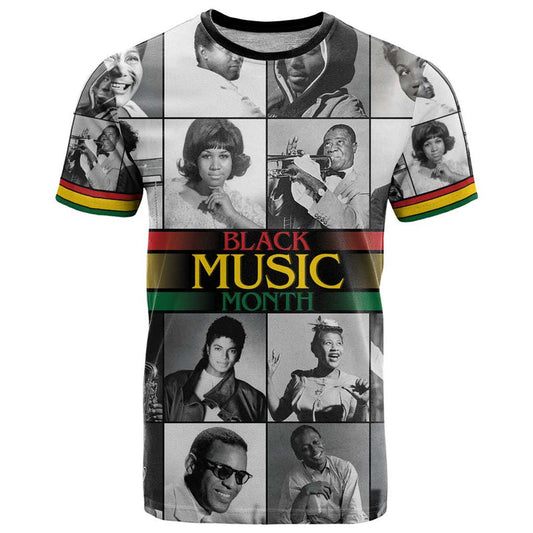 African-American Black Music Month Legends Tribute T Shirt