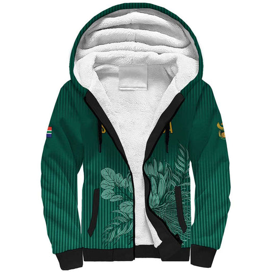 Custom South Africa Cricket Road To Champions Sherpa Hoodie